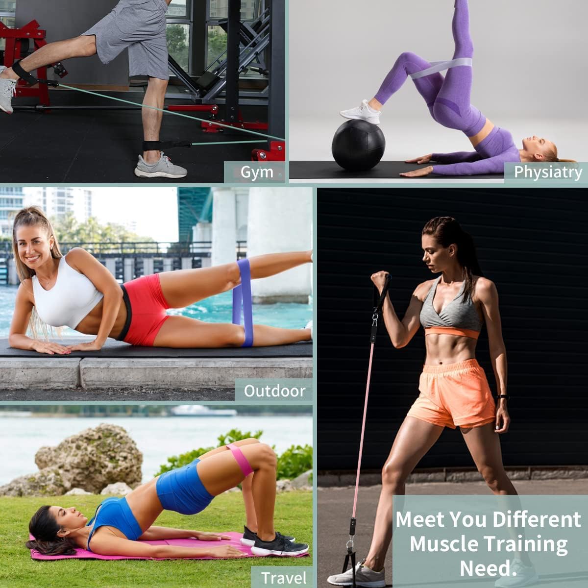 VEICK Resistance Bands. Exercise Bands. Workout Bands. Resistance Bands for Working Out with Handles for Men and Women. Exercising Bands for Fitness Weights Work Out at Home