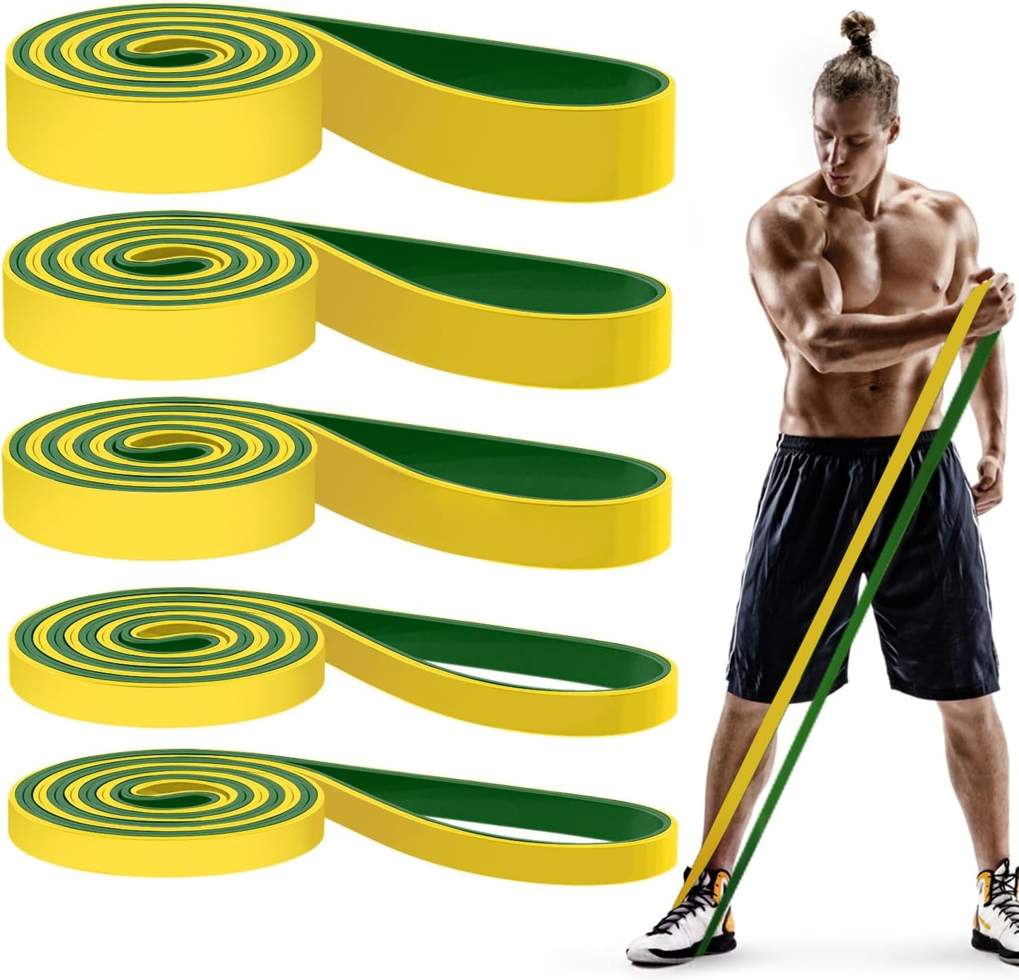 Pull Up Bands. Resistance Bands. Pull Up Assistance Bands Set for Men & Women. Exercise Workout Bands for Working Out. Body Stretching. Physical Therapy. Muscle Training