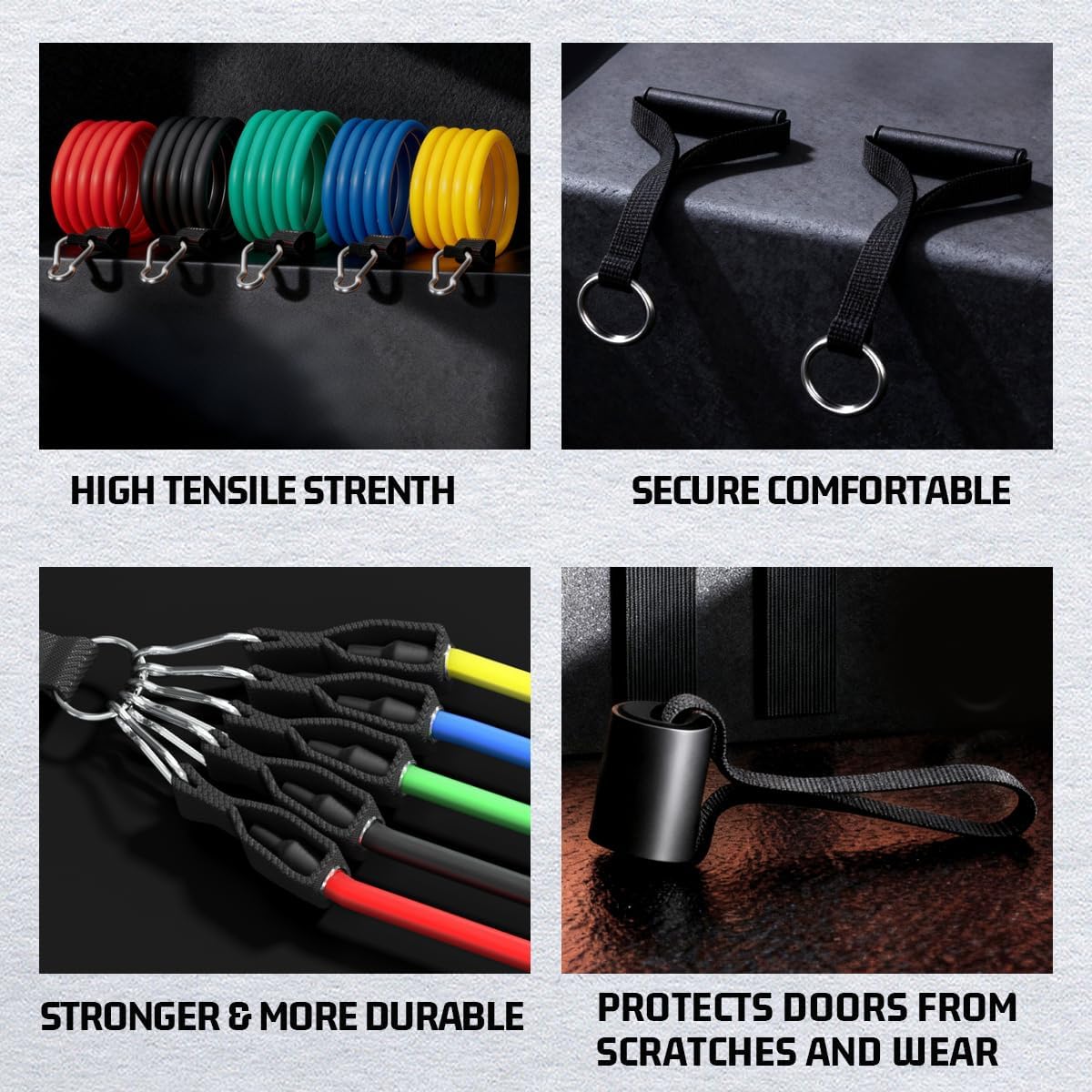 VEICK Resistance Bands. Exercise Bands. Workout Bands. Resistance Bands for Working Out with Handles for Men and Women. Exercising Bands for Fitness Weights Work Out at Home